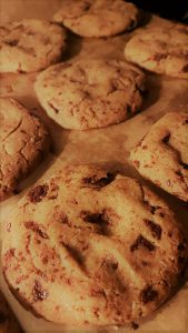 chocolate chip cookies met Olivarera Olijfolie